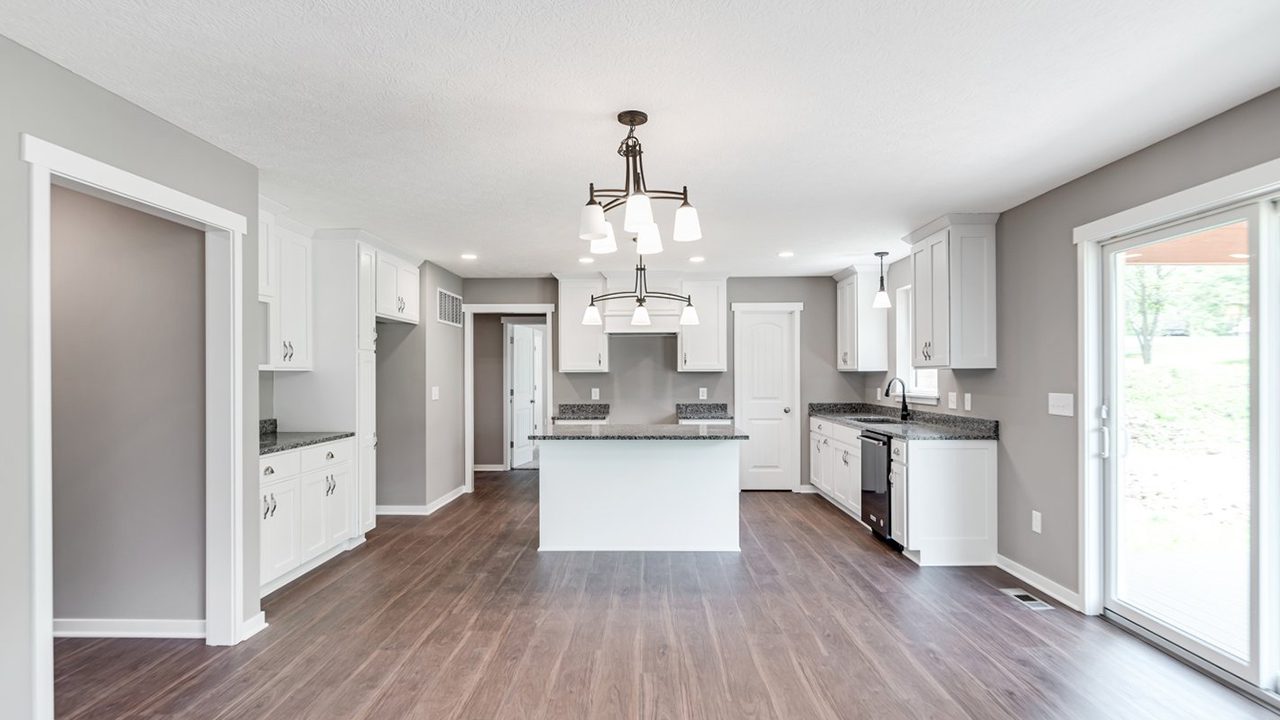 Virtual tour image of the Butler kitchen.