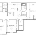The Avery second floor with 1240 square feet.