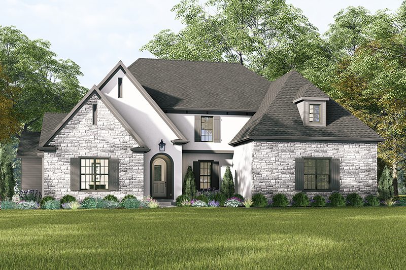 Pembroke main rendering, a 4600 square foot two story.