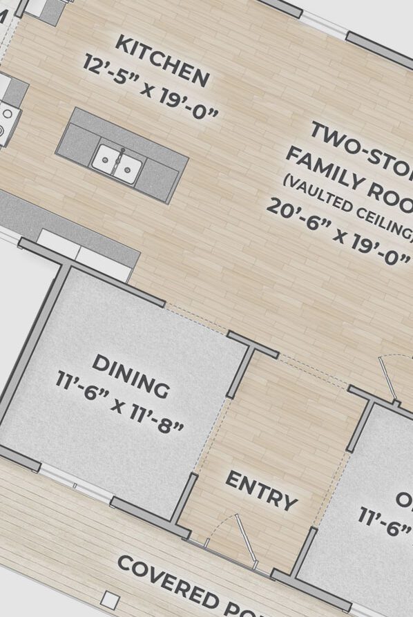 Our floor plan of the Everly.